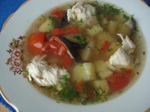 суп из баклажанов, болгарского перца и помидоров.JPG