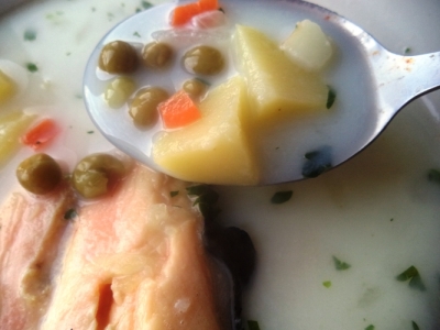 суп из семги