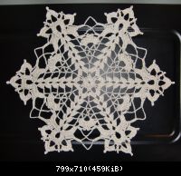 Салфетка звезда 10 Cut-Glass Snowflake 2