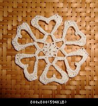 Салфетка круглая 59 Cold Heart Snowflake 1