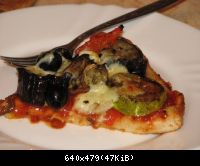 пицца с овощами гриль