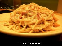 спагетти с тунцом