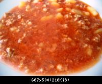 томатный суп с фаршем